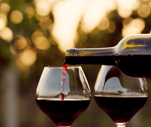 Bicchiere di vino rosso